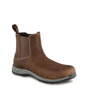 Red Wing ComfortPro 6-inch Safety Toe - Hnede Pracovne Cizmy Panske, RW261SK